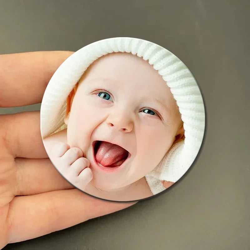 58mm Personalized Customized Makeup Mirror Girl Gift Hand