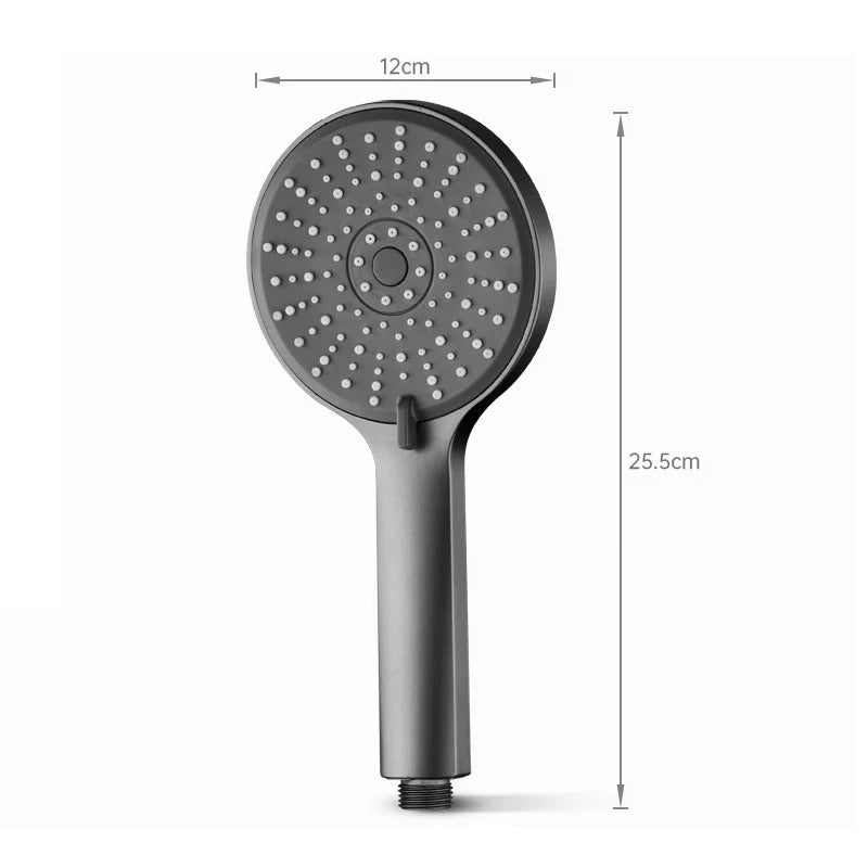 Pressurized 5-Speed Large Panel Powerful Water Shower Head