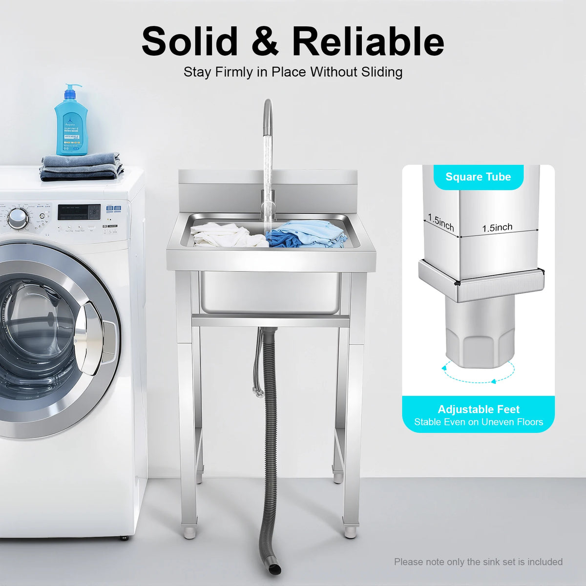 201 Stainless Steel Commercial Sink Floorstanding Commercial Sink