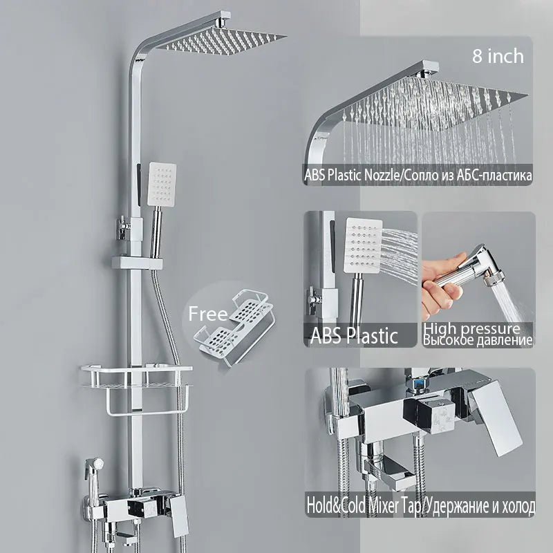 Black Shower Faucet Ways Showers Faucet Systems Adjustable