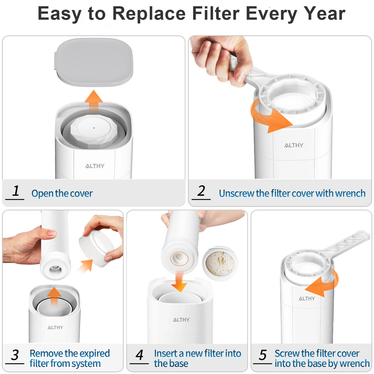 Replace Filter Althy Al-Cf05 Countertop Faucet Drinking Water