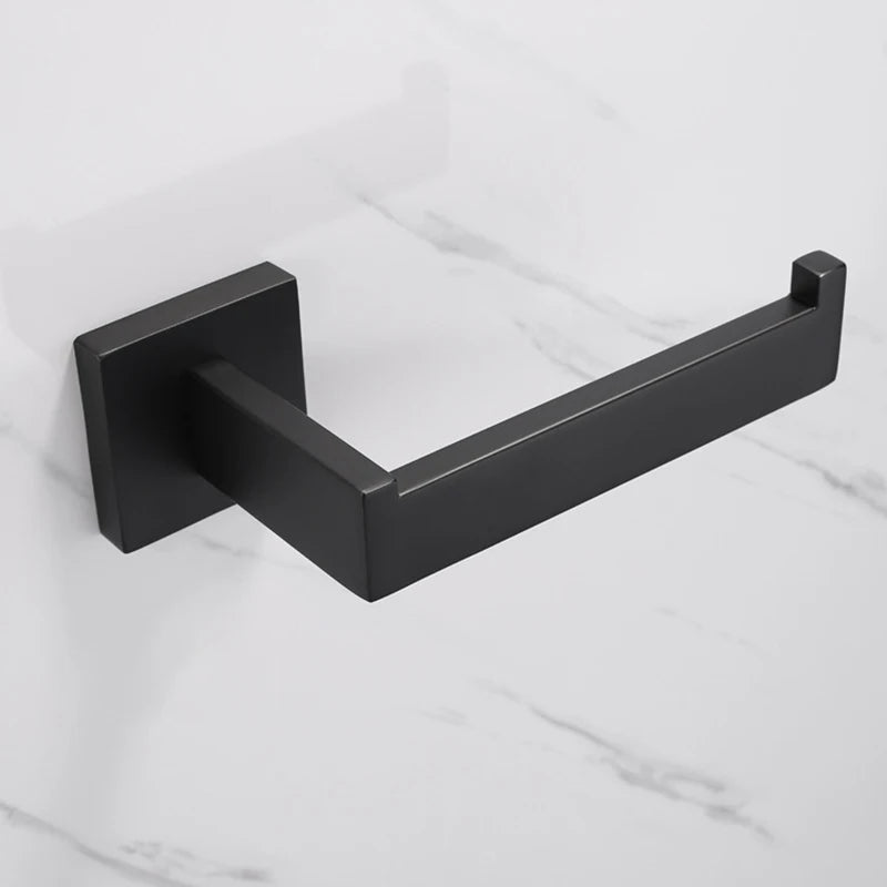 304 Stainless Steel Bathroom Matte Black Toilet Paper