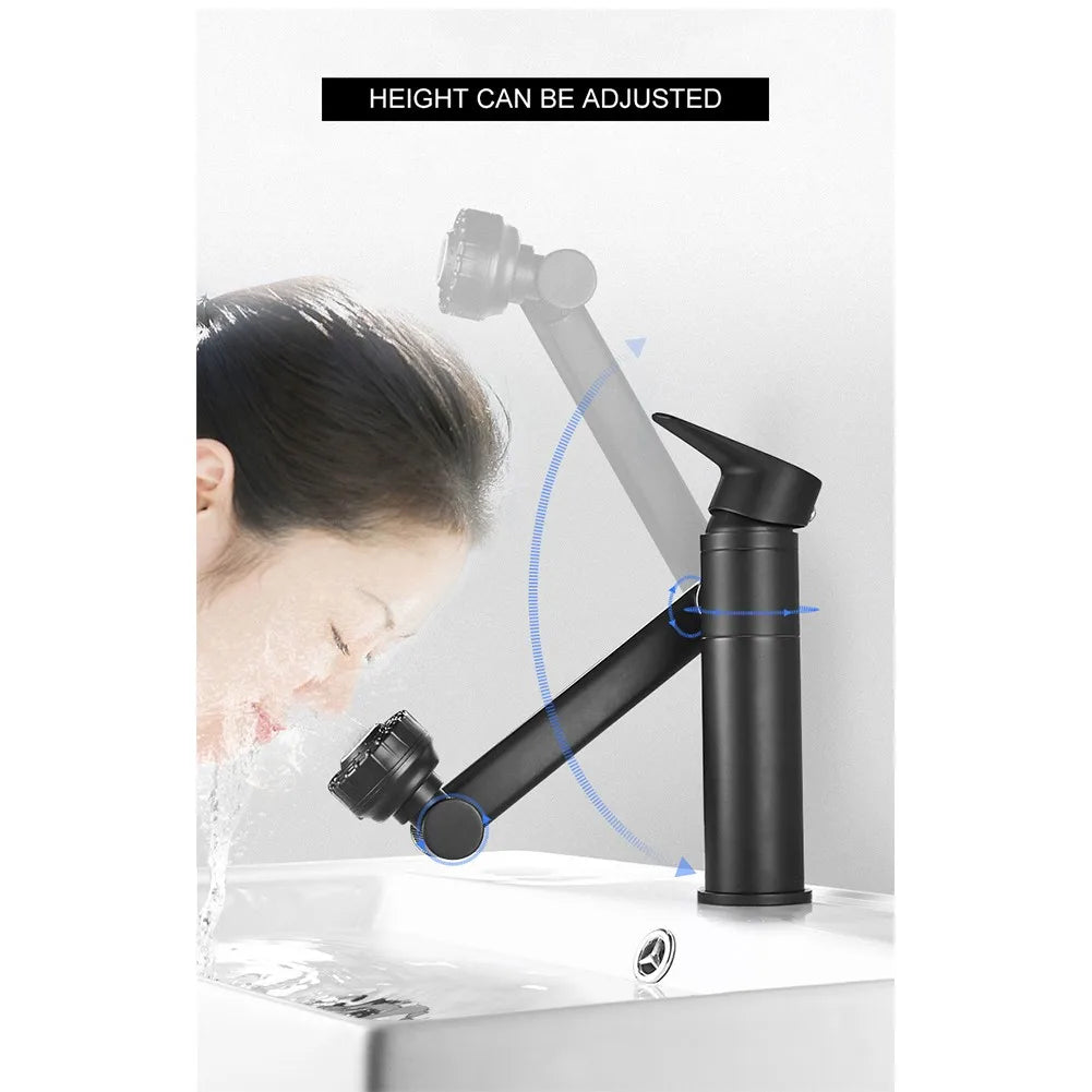1080 Swivel Bathroom Sink Faucet Water Mixer Deck