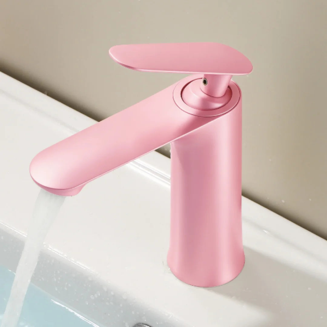 Pink Bathroom Basin Faucet Red Bathroom Faucet Sink