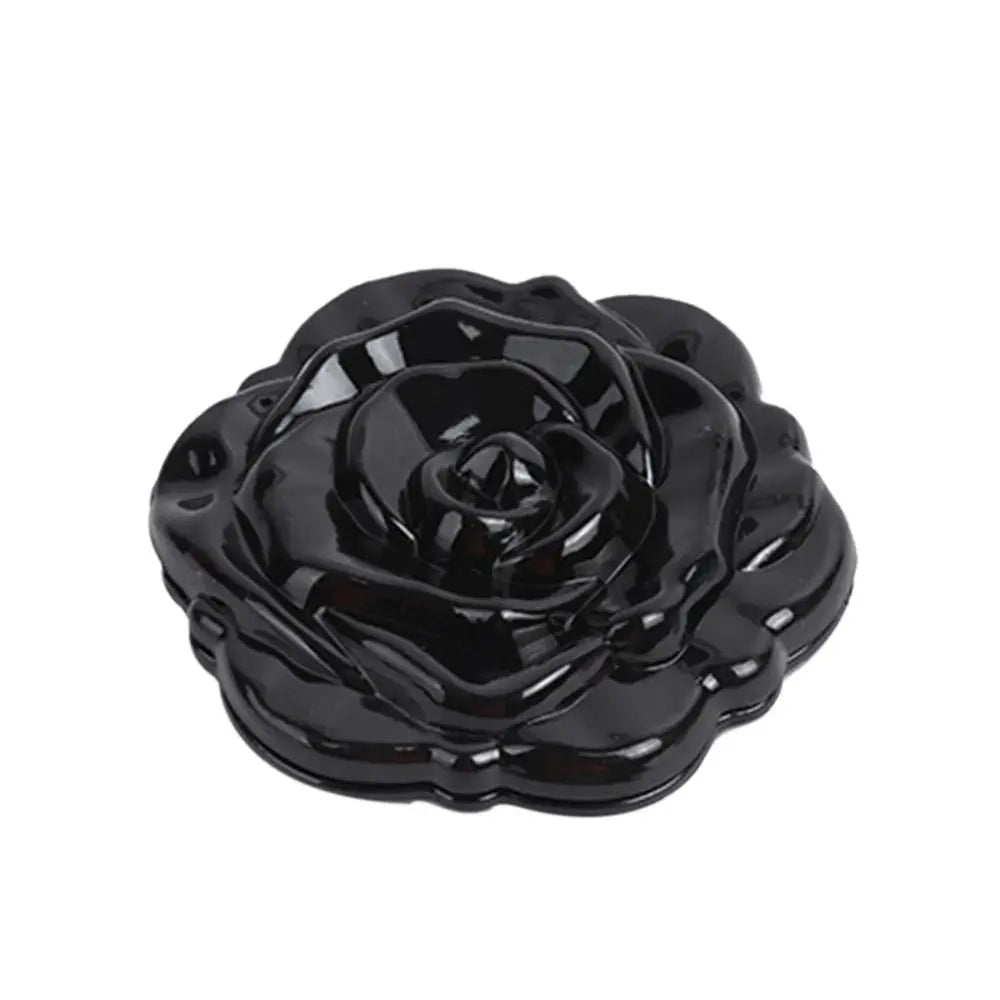 Double-Sided Rose Flower Makeup Mirror Handheld Convenient Mini