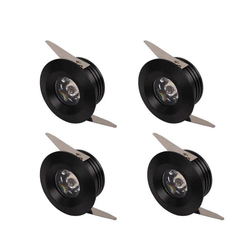 4/10pcs 35mm Cut 1w Led Recessed Cabinet Mini