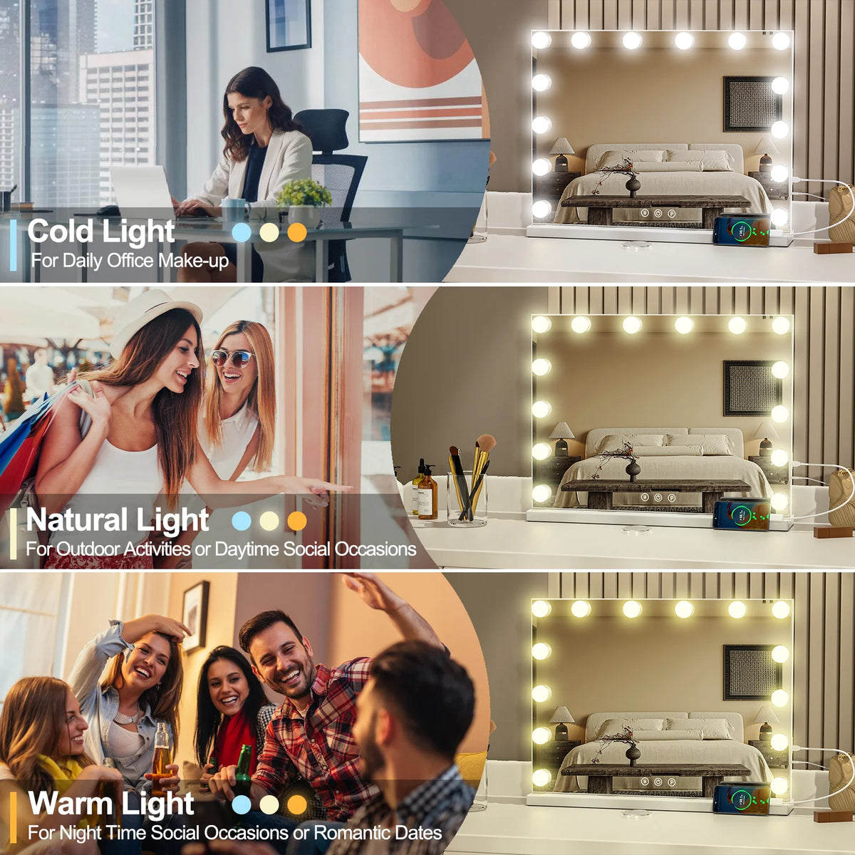 Led Light Hollywood Makeup Mirror Vanity Light Mirror