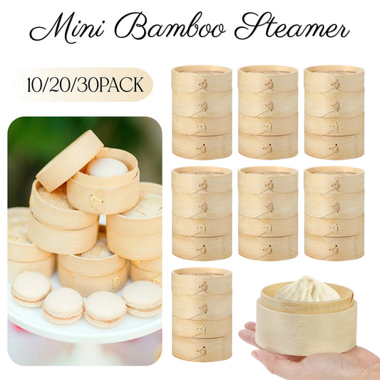 10-30pack In Mini Bamboo Steamer Appetizer Display Catered