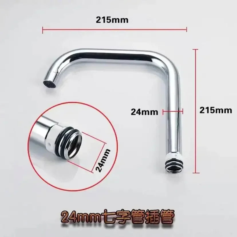 1pc Stainless Steel Sink Faucet Pipe Connection Saving