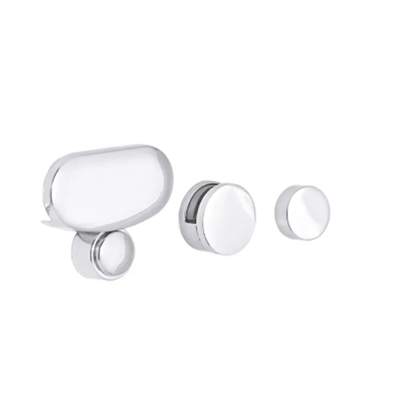 4pcs Glass Clamp Bathroom Mirror Clips Zinc Alloy