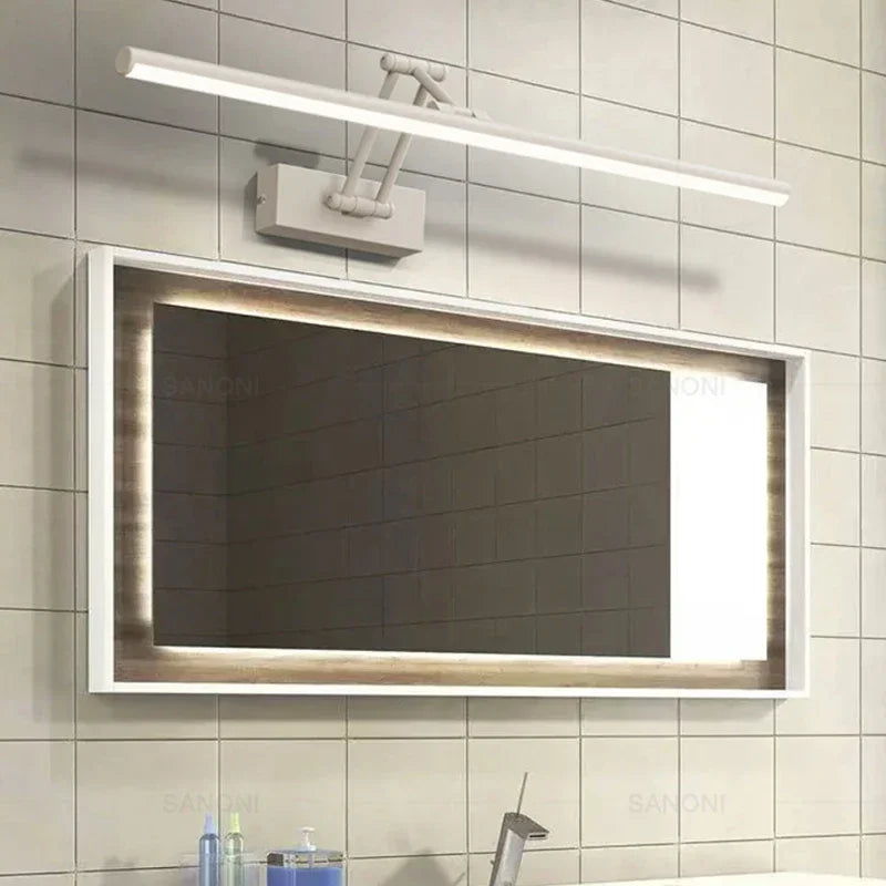 Modern Led Wall Lamp Bathroom Mirror Lamp Retractable