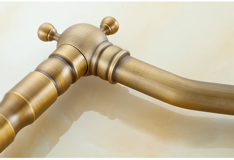 Bathroom Sink Faucet Antique Bronze 360 Degree Turn