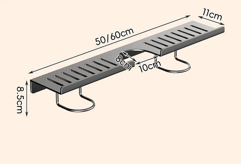 No Drill Stainless Steel Sink Organizer Wall Mounted