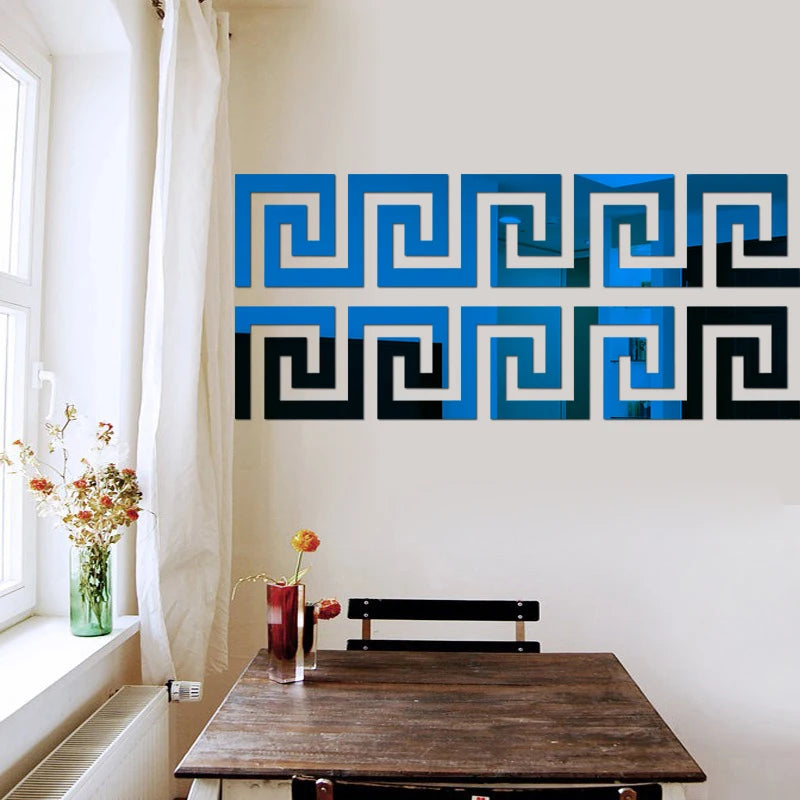 5/10cm Acrylic Wall Mirror Sticker Adhesive Living Room