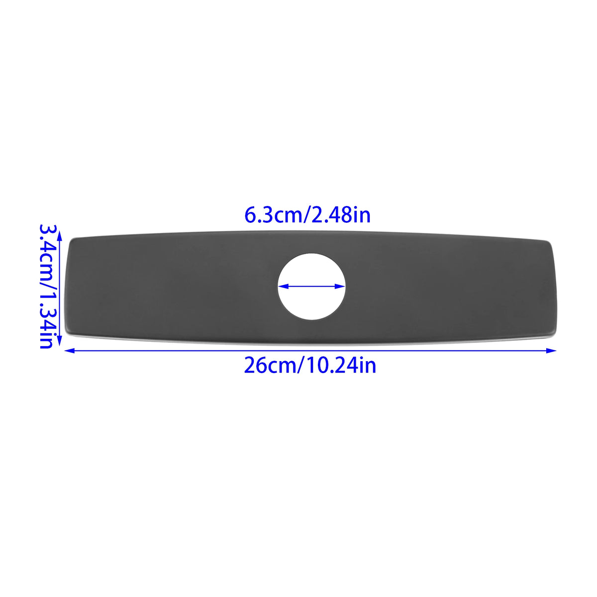 1pc Faucet Cover Plate Stainless Steel Deck Plate
