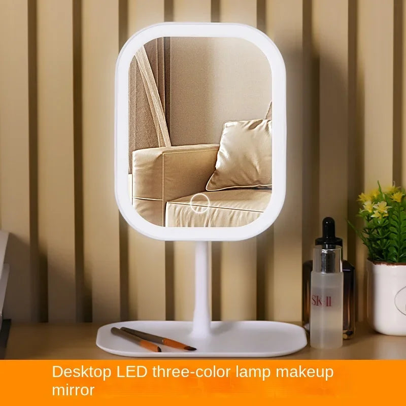 Desktop Vanity Mirror Led Makeup Mirror Colors Light