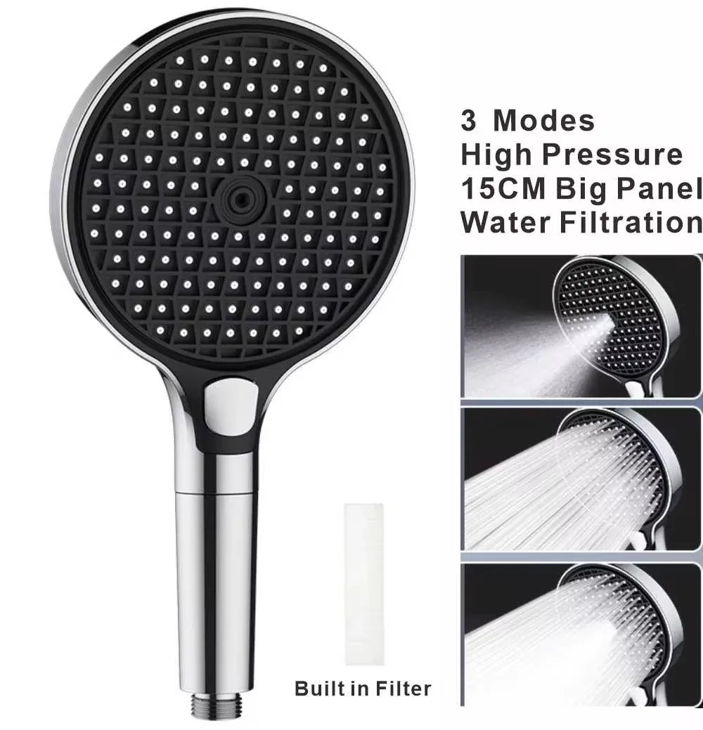 15cm Big Panel High Pressure Shower Head Filter