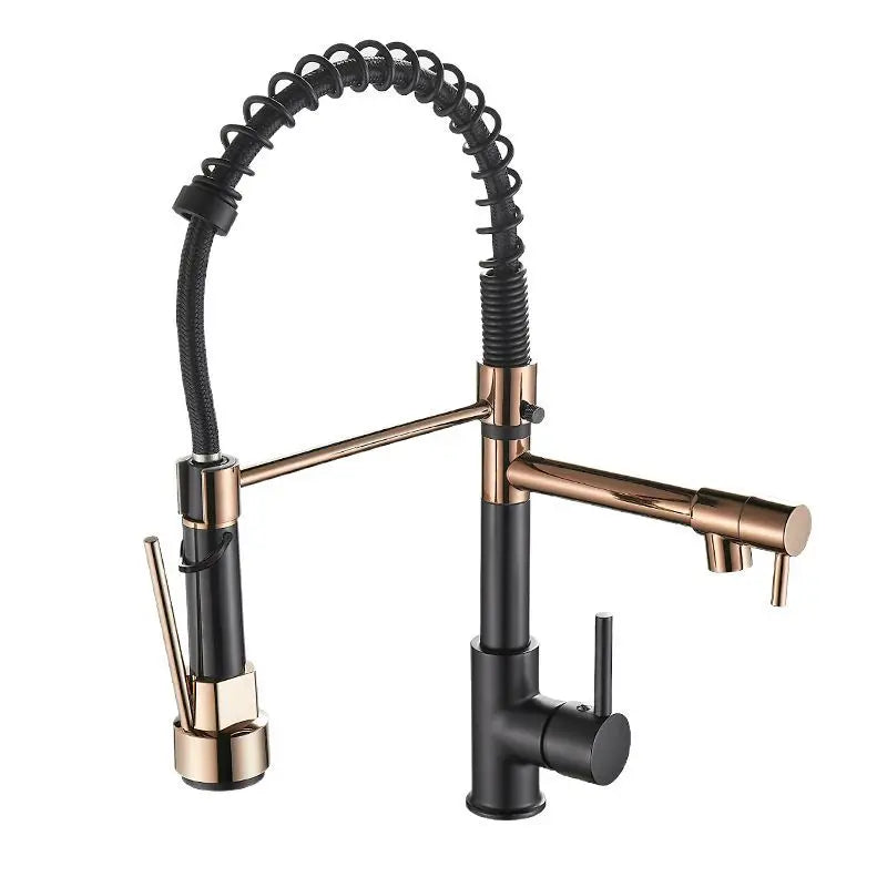 Gold Stainless Steel Faucet Cold Water Mixers Hole