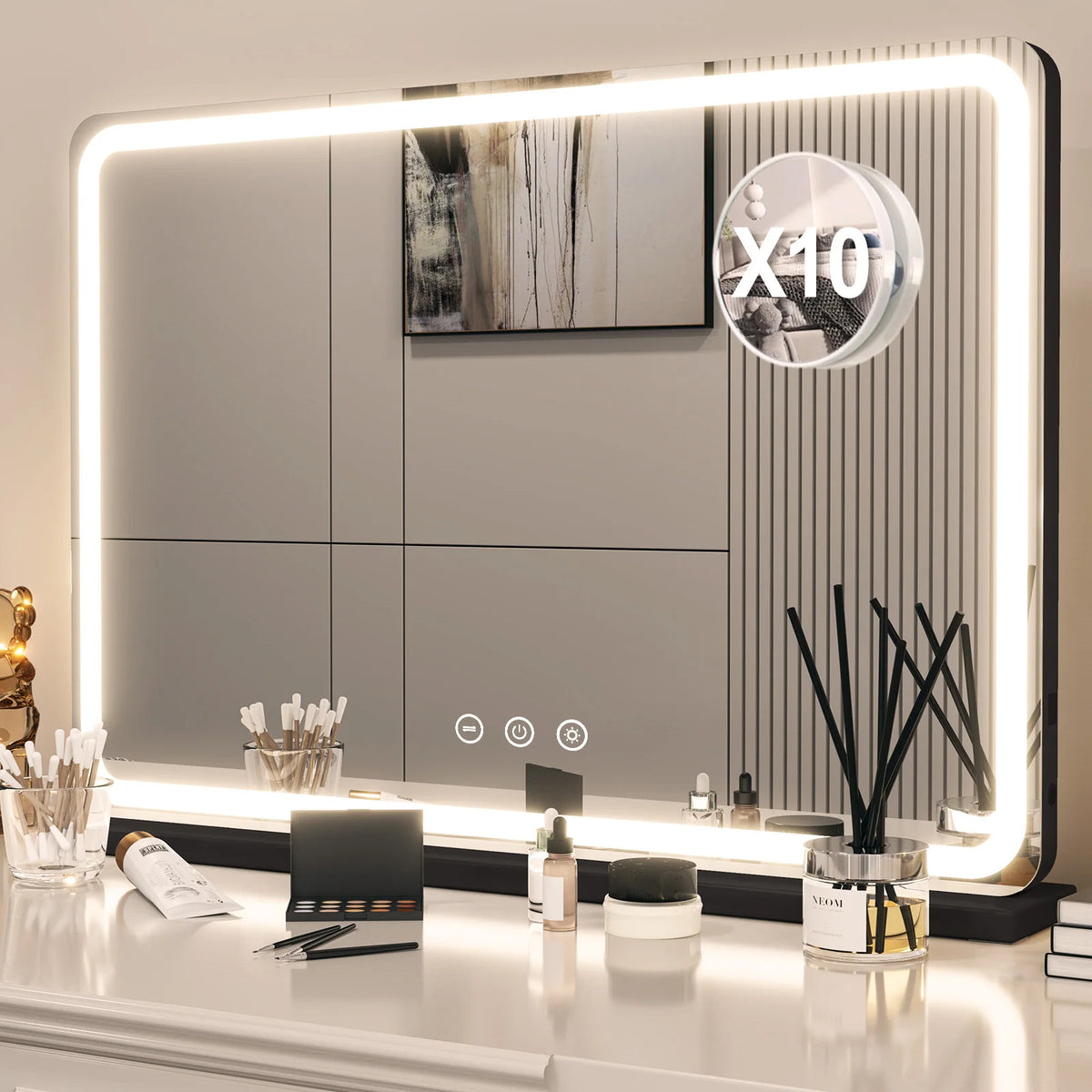 Extra Large Hollywood Vanity Mirror Led Lights Color