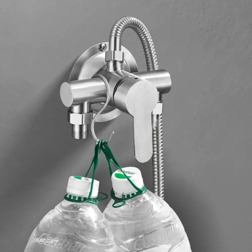 Stainless Steel Shower Faucet Cold Water Mixer G1/2