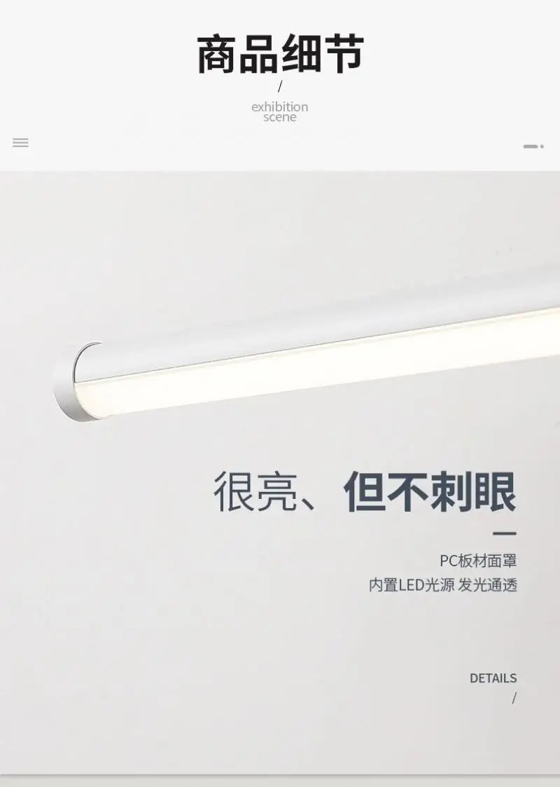 Modern Bathroom Mirror Wall Lamp Foldable Black/White Bedroom