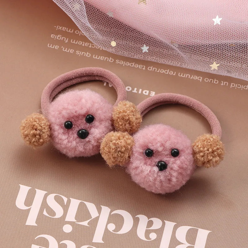 2-Pack Cute Hairball Rabbit Towel Ring Rabbit Hair