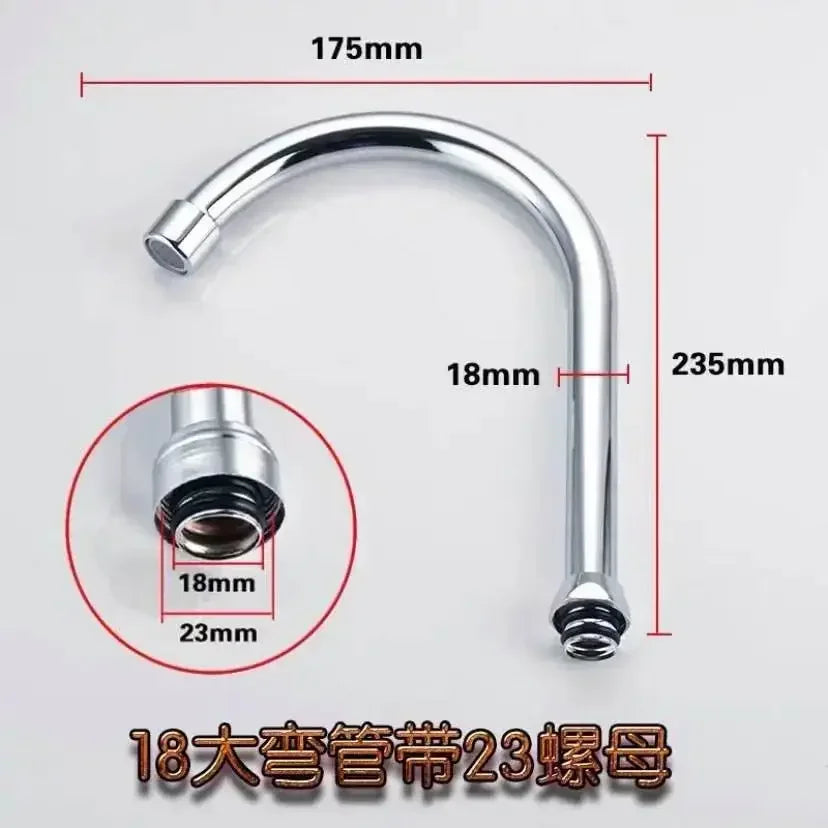 1pc Stainless Steel Sink Faucet Pipe Connection Saving
