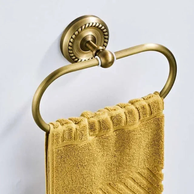 Solid Brass Bathroom Hardware Sets Antique Bronze Bath