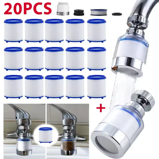 360 Degree Rotating Faucet Filters Bubbler Mount Anti-Splash