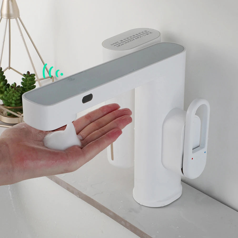 Zappo Sensor Bathroom Faucet Automatic Sensor Smart Soap