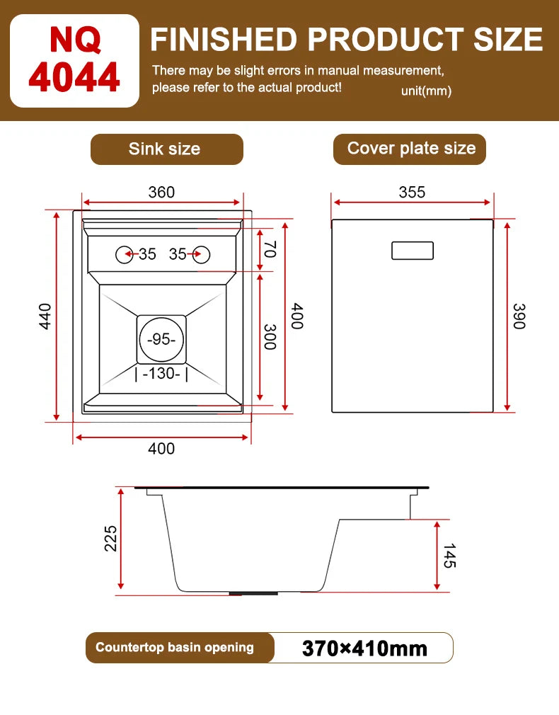 Stainless Steel Hidden Sink Lid Balcony Bar Apartment
