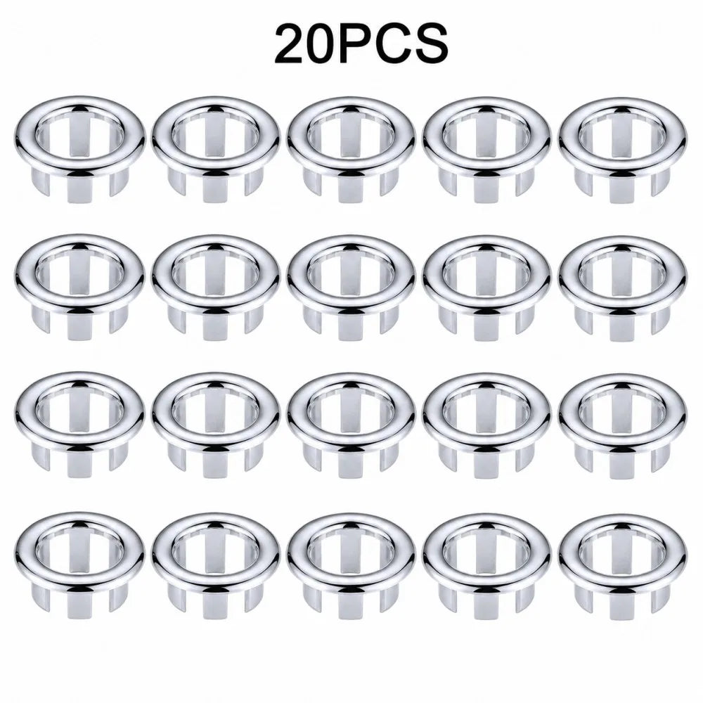 1-20pcs Round Basin Overflow Cap Sink Drain Cover