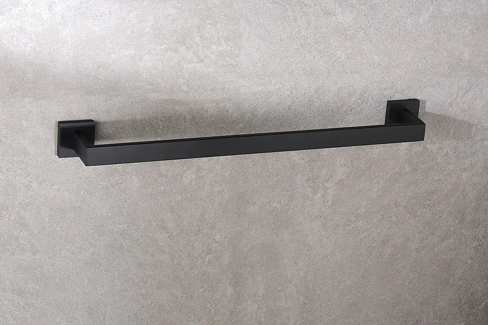 Matte Black Bathroom Hardware 304 Stainless Steel Towel