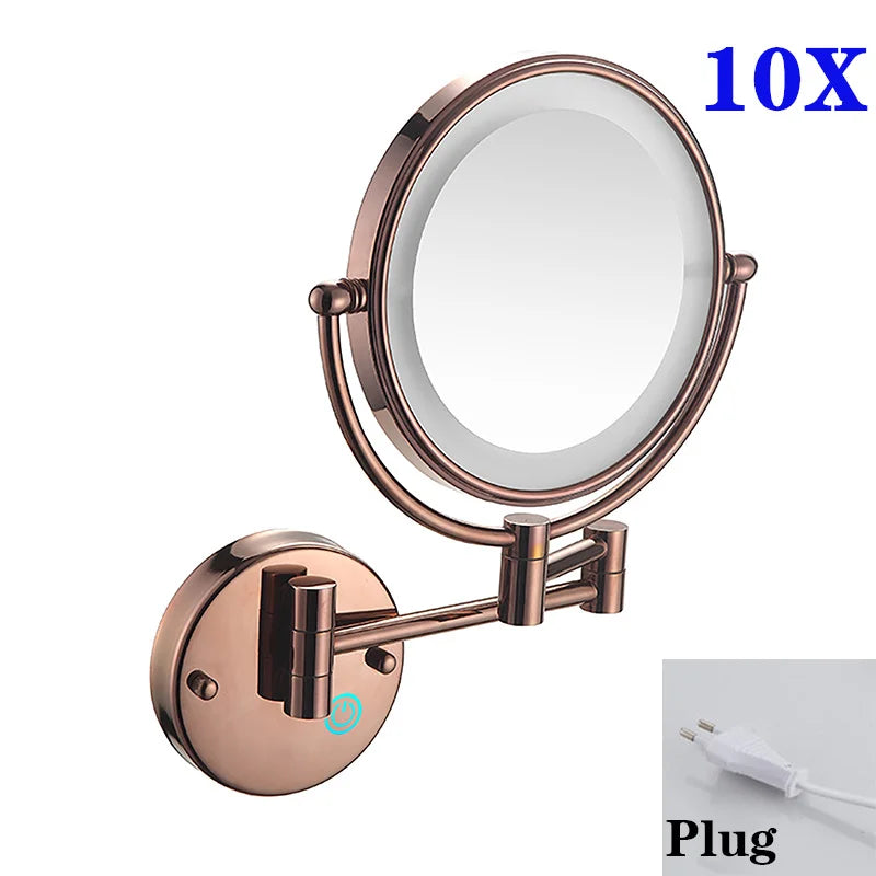10x Magnifying Led Makeup Mirror Touch On Dual