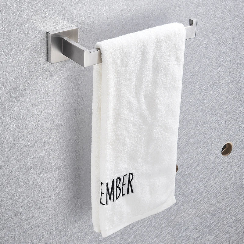 Chrome Stainless Steel Bathroom Hardware Bathrobe Shelf 40cm