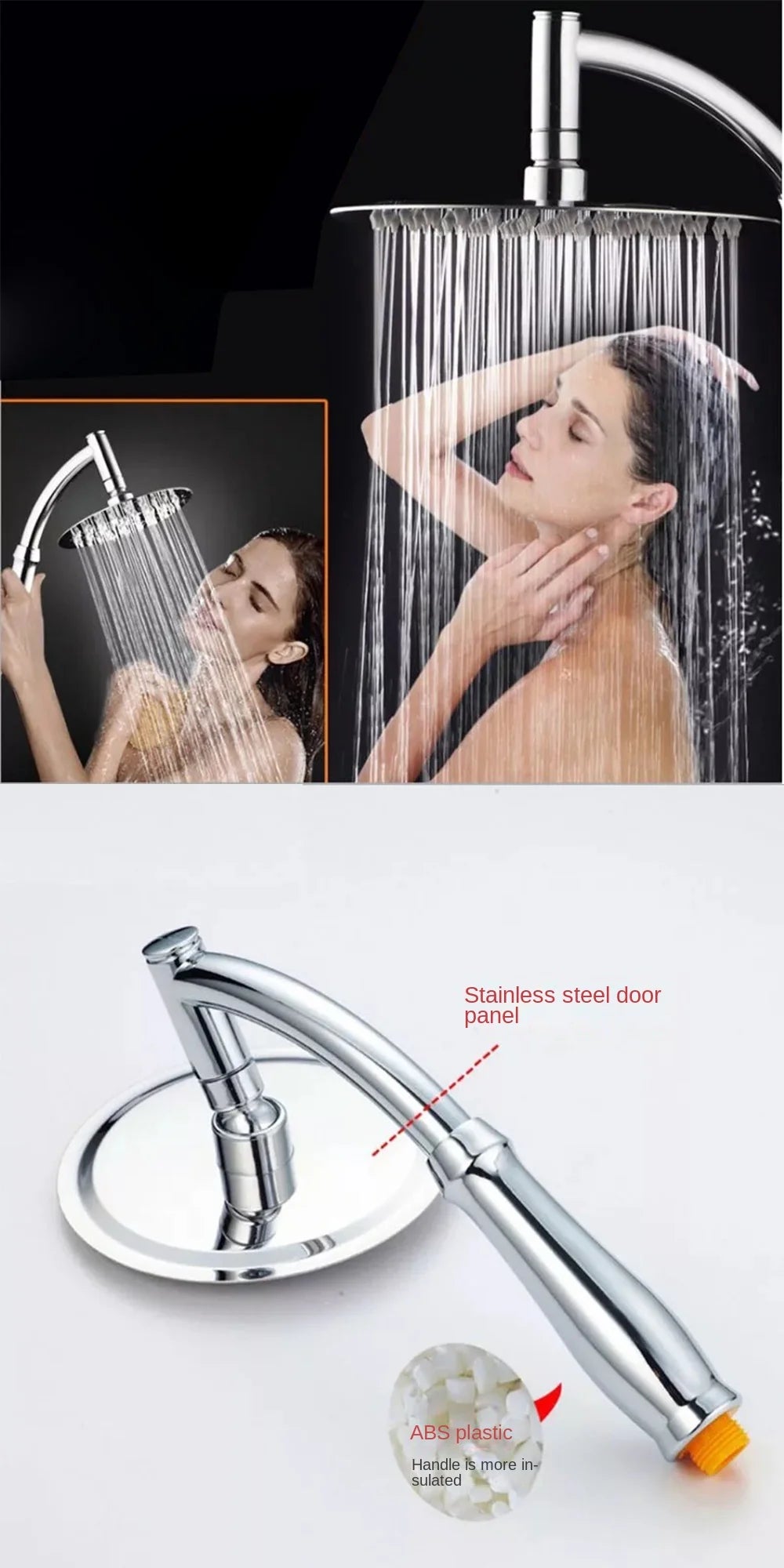 Inch Chrome High Pressure 360 Adjustable Large Round