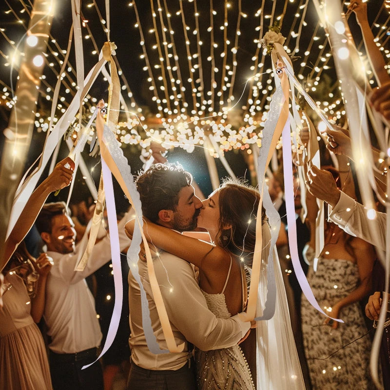 Wedding Ribbon Fairy Wand Light Up Magic Wand