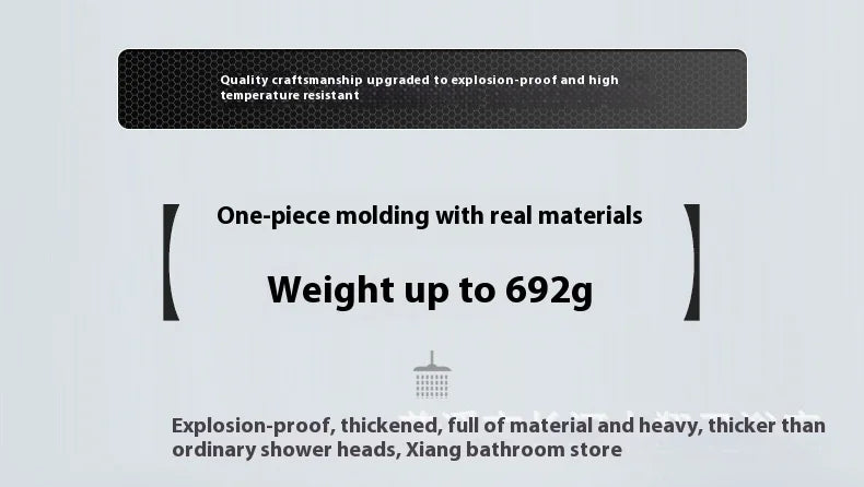 Super Pressurized Shower Top Spray Large Showerhead Bathroom