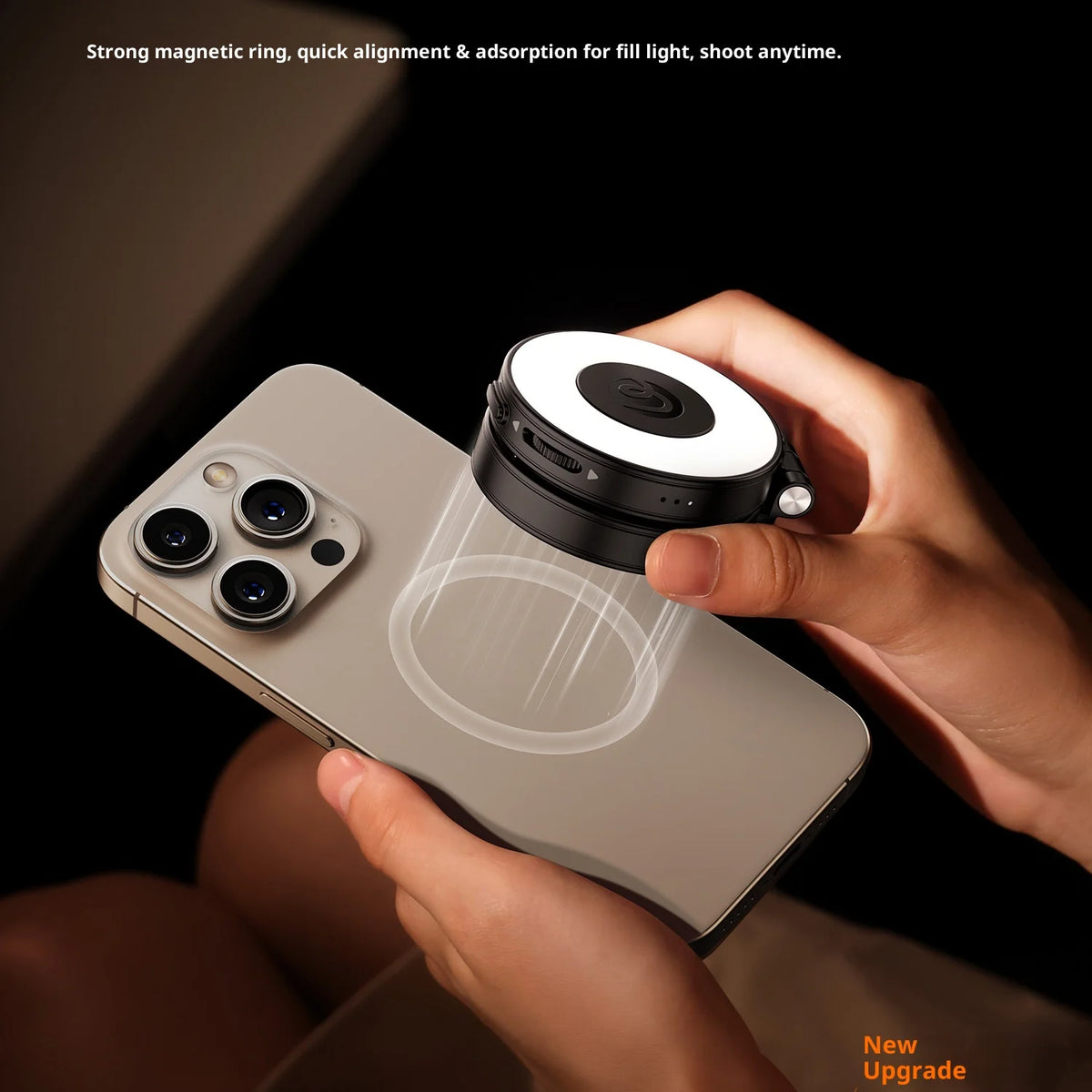 Original Ulanzi Lm23 Magnetic Phone Selfie Light Built-In