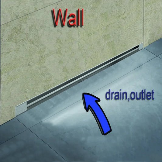 Wall Floor Drain 60cm 24 Inch Stainless Steel