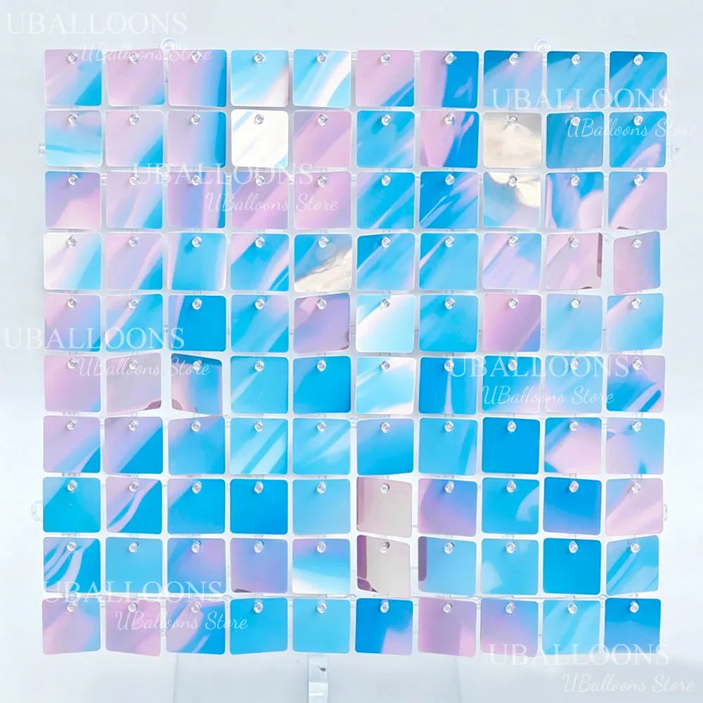49pcs Champagne Gold Shimmer Wall Panels 7x7ft Matte