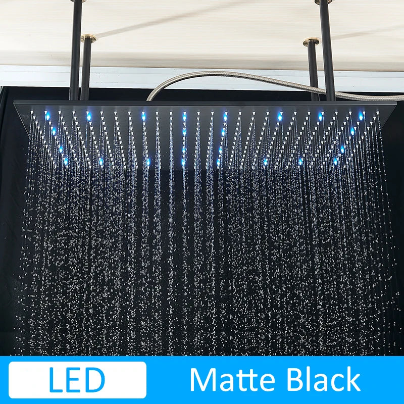 Luxury 80cm Rain Shower Head Chrome Big Top