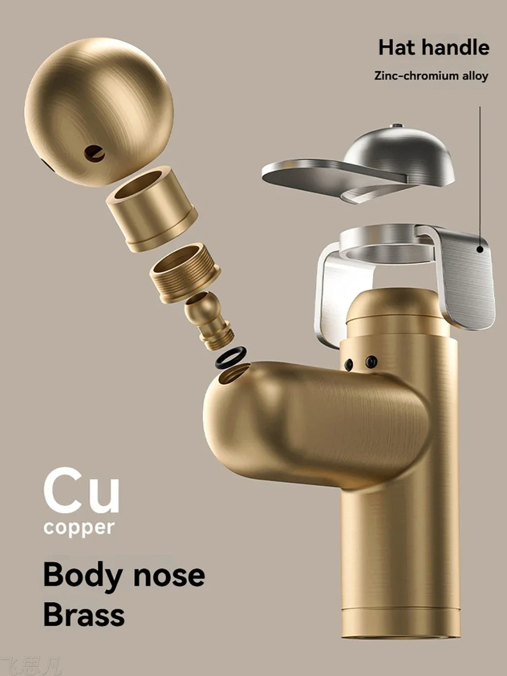 Creative Cute Hat Puppy Faucet Copper 35mm Hole