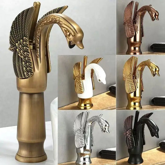 Golden Swan Bathroom Basin Faucet Deck Installation Mixer