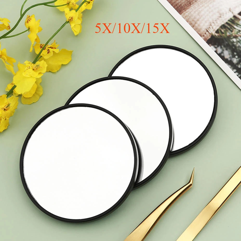 5x/10x/15x Magnifying Mirror Suction Cup Mini Compact Makeup
