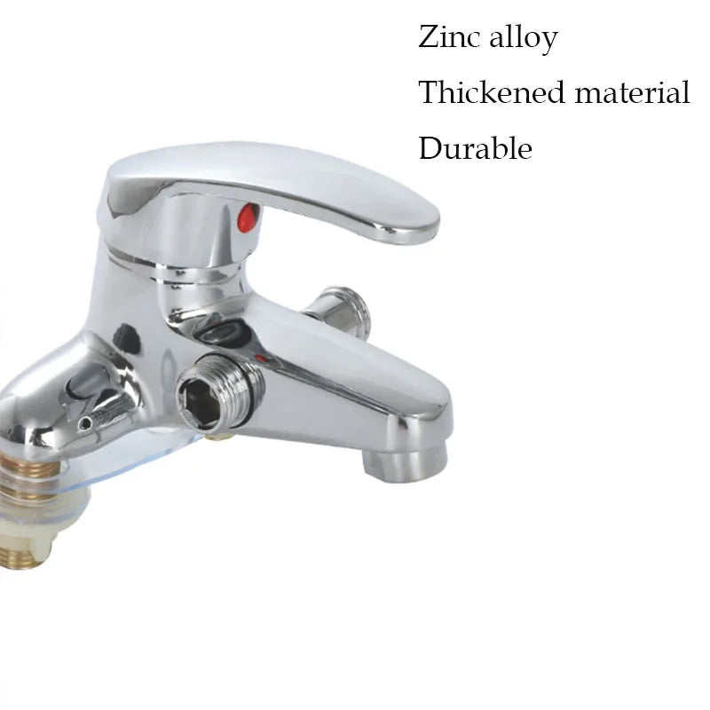 Two-Hole Bathroom Sink Faucet Zinc Alloy Dual Handle