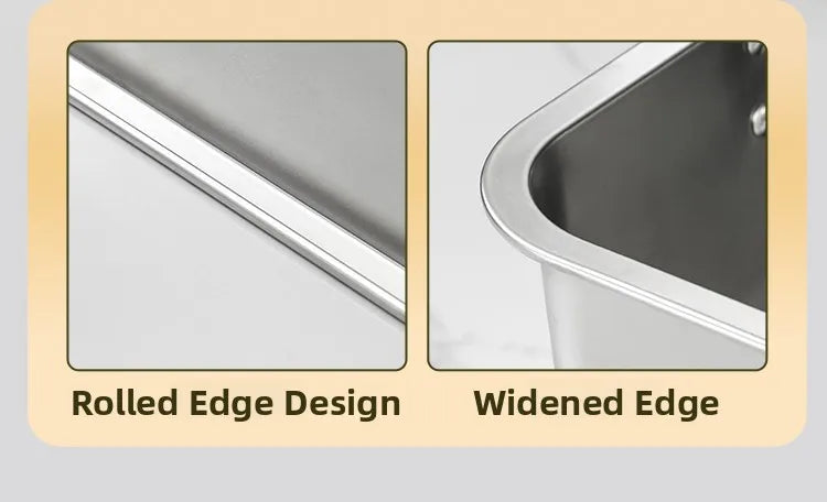 Stainless Steel 304 Deepened Square Basin Rectangular Box