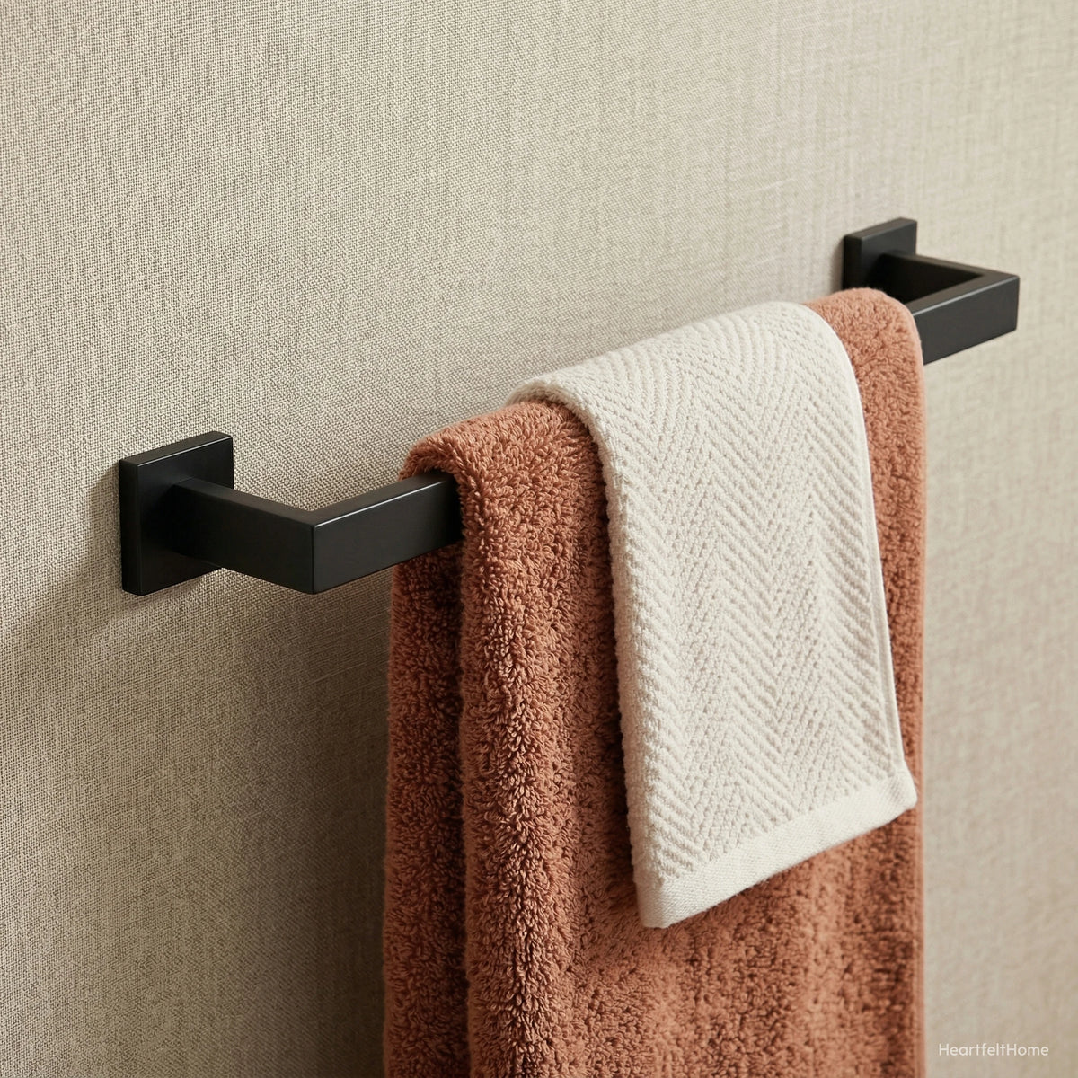 Bathroom Stainless Steel Towel Rack Durable Space Saving