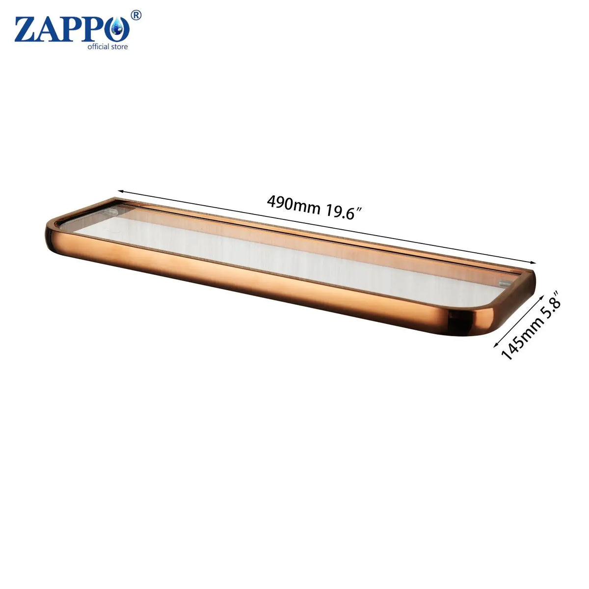 Zappo Rose Gold Wall-Mounted Stainless Steel Clothes Hook