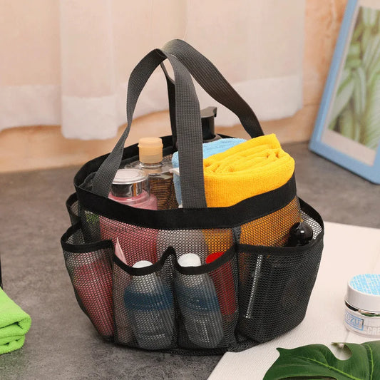 Mesh Shower Caddy Tote Beach Bag Travel Storage